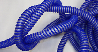 The Perfect Garden Hose (PGH) - Polypropylene 2 Helix Design, Color Blue 2-plyspiral polyester fiber